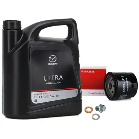 5L 5 Liter ORIGINAL Motor&ouml;l &Ouml;L ULTRA 5W30 + H+B &Ouml;lfilter MAZDA 2 3 6 MPV II MX-5 III