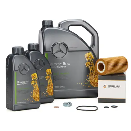 7L ORIGINAL 5W-30 MB 229.51 Motor&ouml;l &Ouml;l + HIRSCHER &Ouml;lfilter f&uuml;r MERCEDES OM651