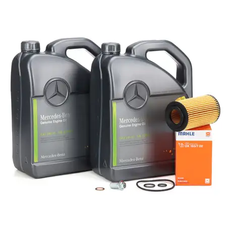 10L ORIGINAL 5W-30 MB 229.51 Motor&ouml;l + MAHLE &Ouml;lfilter MERCEDES A-/B-/C-/E-/S-Klasse OM651