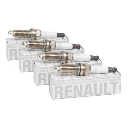 4x ORIGINAL Z&uuml;ndkerze RENAULT Clio 2 3 4 Kangoo Megane 4 Twingo 1 2 1.2 224018760R