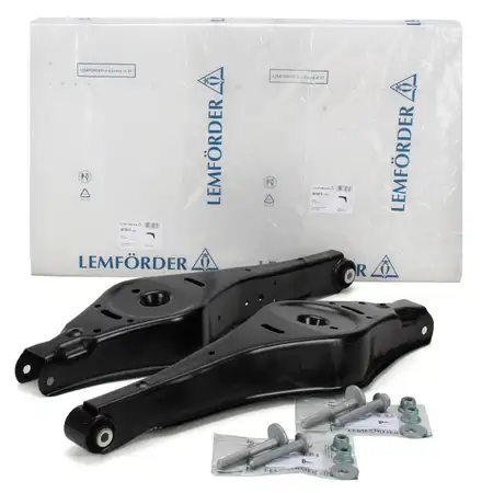 2x LEMF&Ouml;RDER Querlenker Federaufnahme + Schrauben VW Golf 5 6 Passat Tiguan Touran hinten