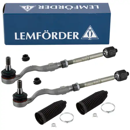 2x LEMF&Ouml;RDER Spurstange + Spurstangenkopf + Manschette BMW X3 F25 X4 F26 vorne