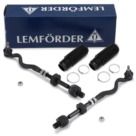 2x LEMF&Ouml;RDER Spurstange + Spurstangenkopf + Manschette BMW 3er E36 Z3 MIT Servo vorne