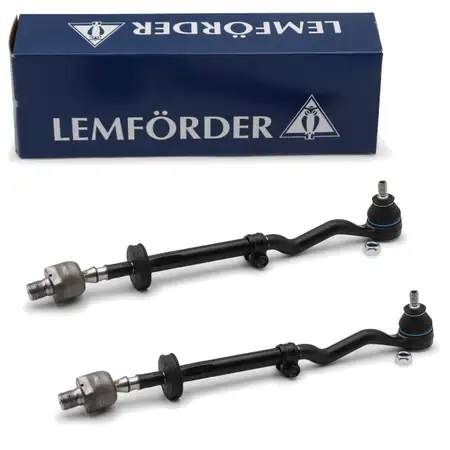 2x LEMF&Ouml;RDER Spurstange + Spurstangenkopf BMW 3er E30 Vorderachse 32111126360