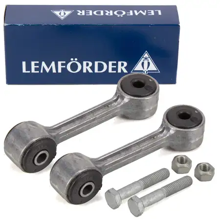 2x LEMF&Ouml;RDER 2275202 Koppelstange Stabilisator Pendelst&uuml;tze BMW 3er E46 hinten 33551094619