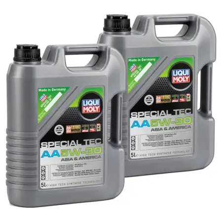 10L 10 Liter LIQUI MOLY Motor&ouml;l &Ouml;l SPECIAL TEC AA 5W-30 5W30 ASIA AMERICA