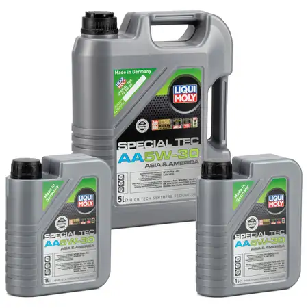 7L 7 Liter LIQUI MOLY Motor&ouml;l &Ouml;l SPECIAL TEC AA 5W-30 5W30 ASIA AMERICA