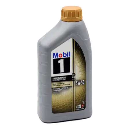 1L 1 Liter Mobil 1 FS X2 5W-50 RALLY FORMULA Motor&ouml;l &Ouml;l PORSCHE A40 MB 229.3