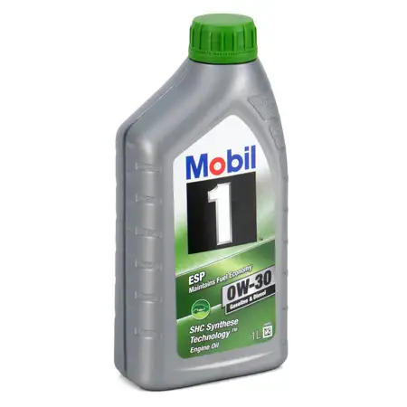 1L 1 Liter Mobil 1 ESP 0W-30 Motor&ouml;l &Ouml;l MB 229.31/51/52 VW 504/507.00 Porsche C30