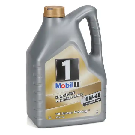 5L 5 Liter Mobil 1 FS Motor&ouml;l &Ouml;l 0W-40 0W40 MB PORSCHE A40 VW 502.00 505.00