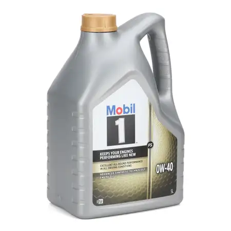 5L 5 Liter Mobil 1 FS 0W-40 Motor&ouml;l &Ouml;l MB 229.3 229.5 PORSCHE A40 VW 502.00 505.00