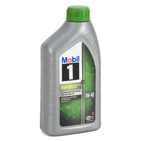 1L 1 Liter Mobil 1 ESP X4 0W-40 Motor&ouml;l PORSCHE A40/C40 MB 229.51/52 VW 511.00