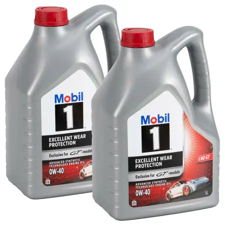 10 Liter Mobil 1 0W-40 Motor&ouml;l &Ouml;l PORSCHE C40 GT Exclusive for GT-models GT GT2 GT3 GT4