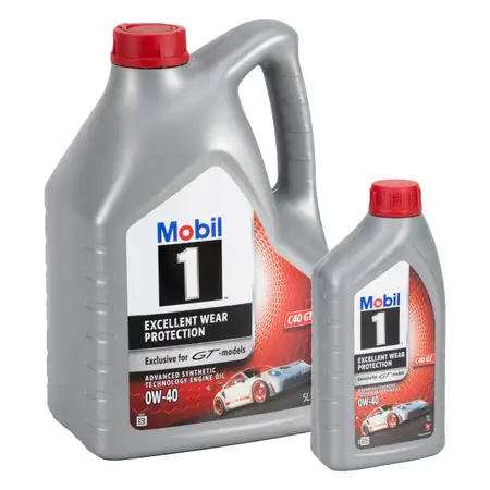 6L 6 Liter Mobil 1 0W-40 Motor&ouml;l &Ouml;l PORSCHE C40 GT Exclusive for GT-models GT GT2 GT3 GT4