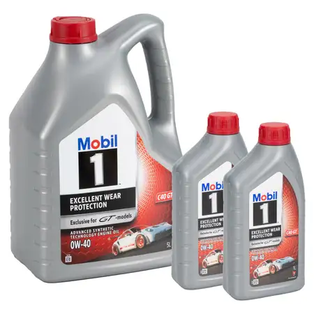 7L 7 Liter Mobil 1 0W-40 Motor&ouml;l &Ouml;l PORSCHE C40 GT Exclusive for GT-models GT GT2 GT3 GT4