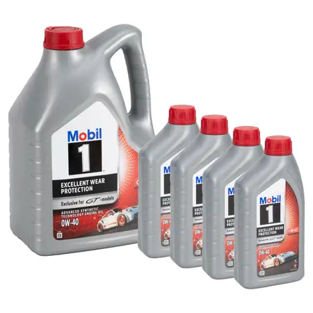 9L 9 Liter Mobil 1 0W-40 Motor&ouml;l &Ouml;l PORSCHE C40 GT Exclusive for GT-models GT GT2 GT3 GT4