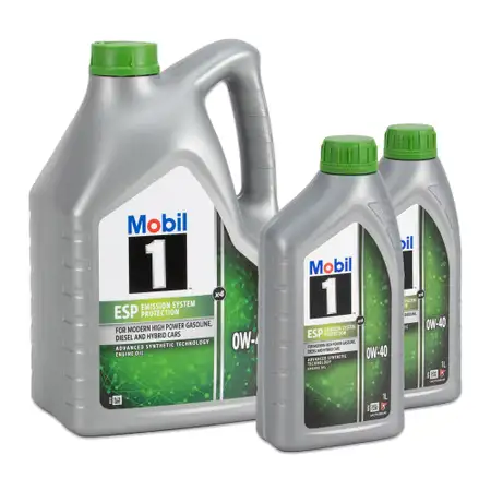 7L 7 Liter Mobil 1 ESP X4 0W-40 Motor&ouml;l PORSCHE A40/C40 MB 229.51/52 VW 511.00