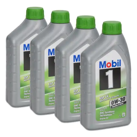 4L 4 Liter Mobil 1 ESP LV 0W-30 Motor&ouml;l BMW Longlife-12 FE MB 227.61 229.61 VOLVO 95200377