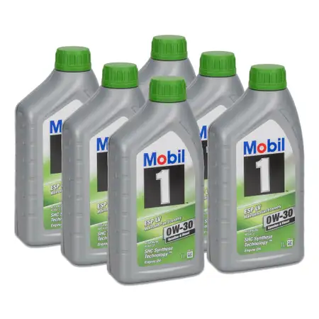 6L 6 Liter Mobil 1 ESP LV 0W-30 Motor&ouml;l BMW Longlife-12 FE MB 227.61 229.61 VOLVO 95200377