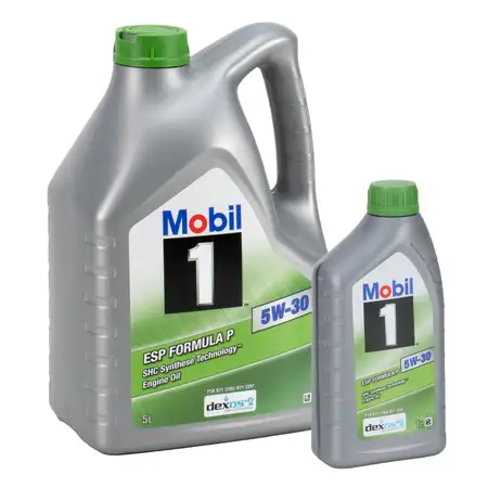 6L 6 Liter Mobil 1 ESP FORMULA P 5W-30 Motor&ouml;l MB 229.31/51/52 dexos2 PSA B71 2290/2297