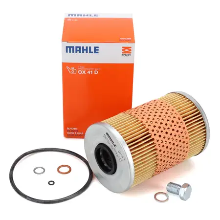 MAHLE OX41D &Ouml;lfilter + Schraube BMW 5er E12 E28 E34 6er E24 7er E23 E32 M30 S38