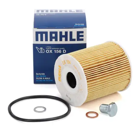 MAHLE OX156D &Ouml;lfilter + Schraube BMW 3er E46 330d E39 525d 530d E38 730d X5 E53 3.0d M57