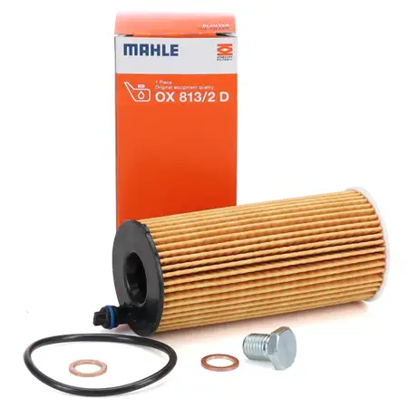 MAHLE OX813/2D &Ouml;lfilter + Schraube BMW F20-23 F30-34 G20/21 F32-36 G22-26 F10/11 G30/31