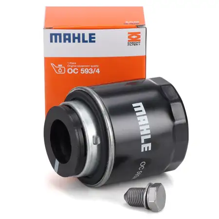 MAHLE OC593/4 &Ouml;lfilter + Schraube VW Golf 5 6 Passat B6 B7 Polo Tiguan Touran 1.2/1.4 TSI