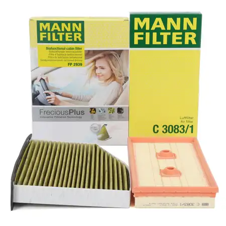 MANN FreciousPlus Innenraum + Luftfilter VW Golf 5 Passat B6 Touran A3 8P Octavia 1.6 FSI