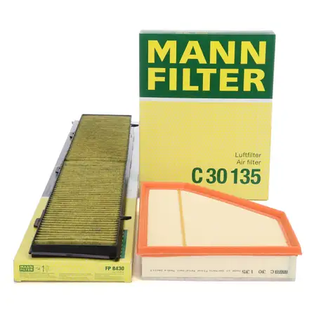 MANN FreciousPlus Innenraumfilter + Luftfilter BMW 1er E81-88 3er E90-93 X1 E84 N47