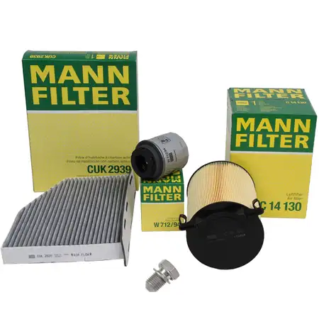 MANN Filter-Set VW Golf 6 Tiguan Touran AUDI A3 8P SEAT Leon SKODA Octavia 2 1.2/1.4 TSI