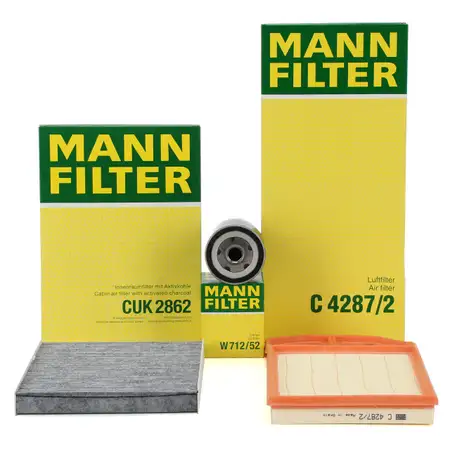 MANN Filter-Set 3-tlg VW Golf 4 Bora Lupo New Beetle SKODA Octavia 1 1.4 1.6 75-125 PS