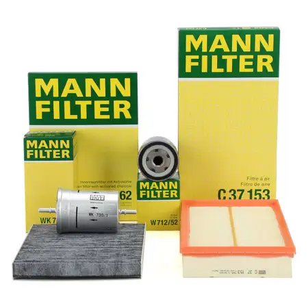 MANN Filter-Set 4-tlg VW Golf 4 Bora 1.6 FSI 110 PS