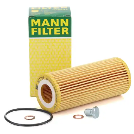 MANN HU721/4x &Ouml;lfilter + Schraube BMW E46 E90-93 E60 E61 E63 E64 E65-67 X3 X5 X6 M57 N57