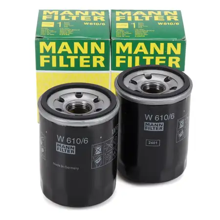 2x MANN W610/6 &Ouml;lfilter HONDA Accord 2-8 Civic 5-10 CRX 2 3 CR-V 1-5 Jazz 2-4 FR-V 1.6-2.4