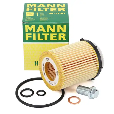 MANN HU711/6z &Ouml;lfilter + Schraube MERCEDES W205 W212 Vito W447 W176 M260 M270 M274 M264