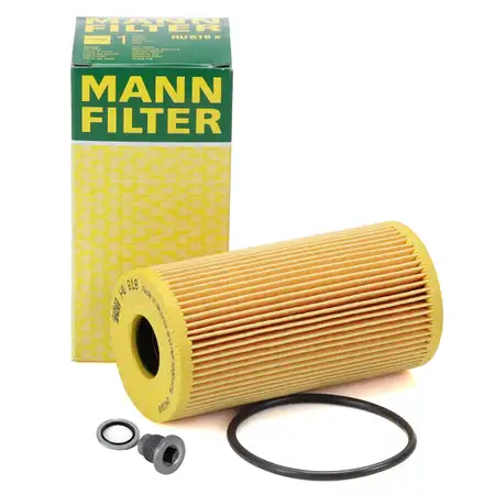 MANN HU618x &Ouml;lfilter + Schraube MERCEDES W205 S205 OM626 NISSAN X-Trail 3 (T32) 1.6 dCi