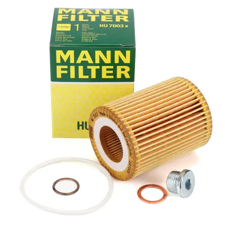 MANN HU7003x &Ouml;lfilter + Schraube BMW 1er F20 F21 114-120i 3er F30 F31 316i 320i N13