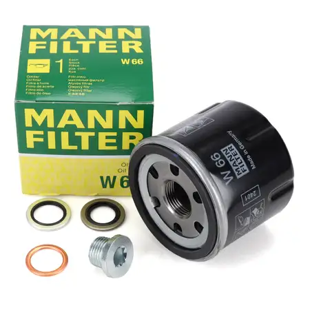 MANN W66 &Ouml;lfilter + Schraube RENAULT Clio 2 3 4 Modus Twingo 1 2 DACIA Logan 2 Sandero 1.2