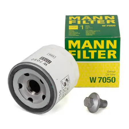 MANN W7050 &Ouml;lfilter + Schraube CITROEN FORD LAND ROVER PEUGEOT 2.2/2.4 DIESEL