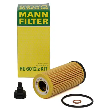 MANN HU6012ZKIT &Ouml;lfilter + Schraube BMW F40 F44 F45/46 X1 F48 MINI B38/48 B47 11428593186