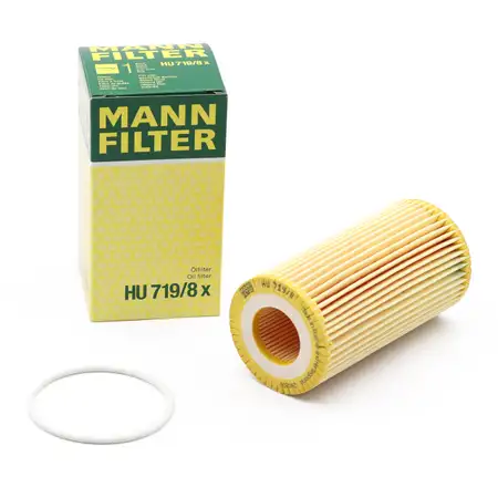 MANN HU719/8x &Ouml;lfilter FORD Focus 2 Mk2 2.5 ST/RS Kuga 1 Mondeo 4 S-Max 1 2.5