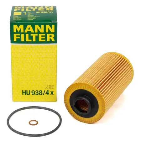 MANN HU938/4x &Ouml;lfilter BMW 5er E34 E39 X5 E53 M60 M62 S62 LAND ROVER Range Rover 3 4.4