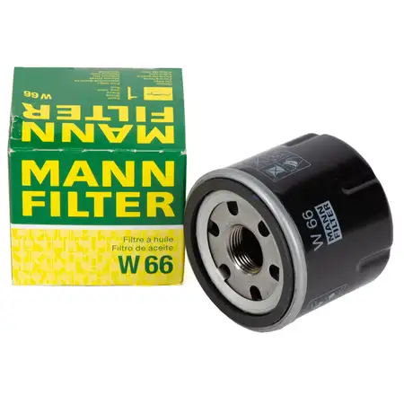 MANN W66 &Ouml;lfilter RENAULT Clio 2 3 4 Twingo 2 NISSAN Kubistar DACIA Logan 2 Sandero 2 1.2