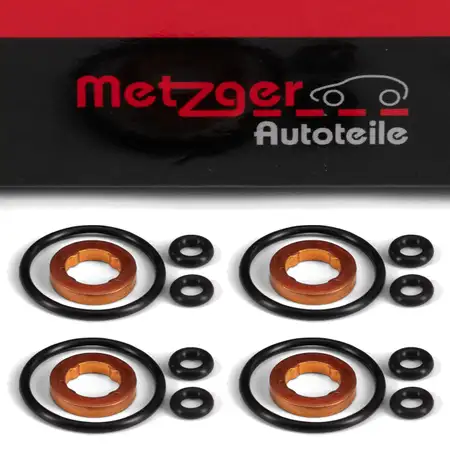 4x METZGER Dichtungssatz Einspritzd&uuml;se VW GOLF 6 Passat B6 B7 Polo 5 Touran A3 8P 1.6 TDI