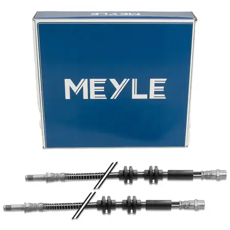 2x MEYLE 1005250047 Bremsschlauch Bremsleitung VW Multivan Transporter T5 0WR 3,2-t vorne