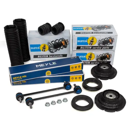 2x MEYLE HD VERST&Auml;RKT Koppelstange + BILSTEIN B1 Staubschutz + Domlager VW T5 vorne