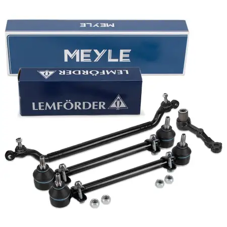 MEYLE / LEMF&Ouml;RDER Lenkstange + Spurstange + Kopf + Umlenkhebel Set BMW 5er E28 E24 vorne