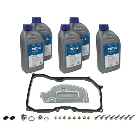 MEYLE 1001350101 Getriebefilter Satz 09G 6-Gang + 5L Getriebe&ouml;l VW Golf 5 Passat B6 Touran