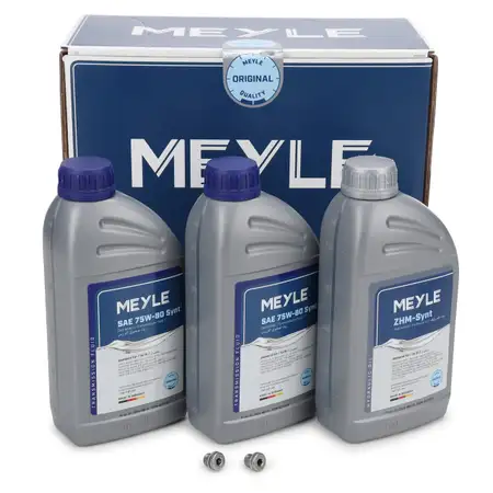 2L MEYLE Getriebe&ouml;l 75W-80 GL-5 + 1L Hydraulik&ouml;l ZH-M Synt + 2x Schraube f&uuml;r VAG DSG DQ200